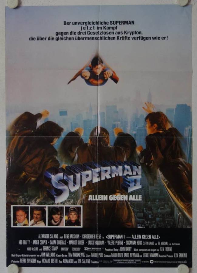 Superman II - Allein gegen Alle originales deutsches Filmplakat